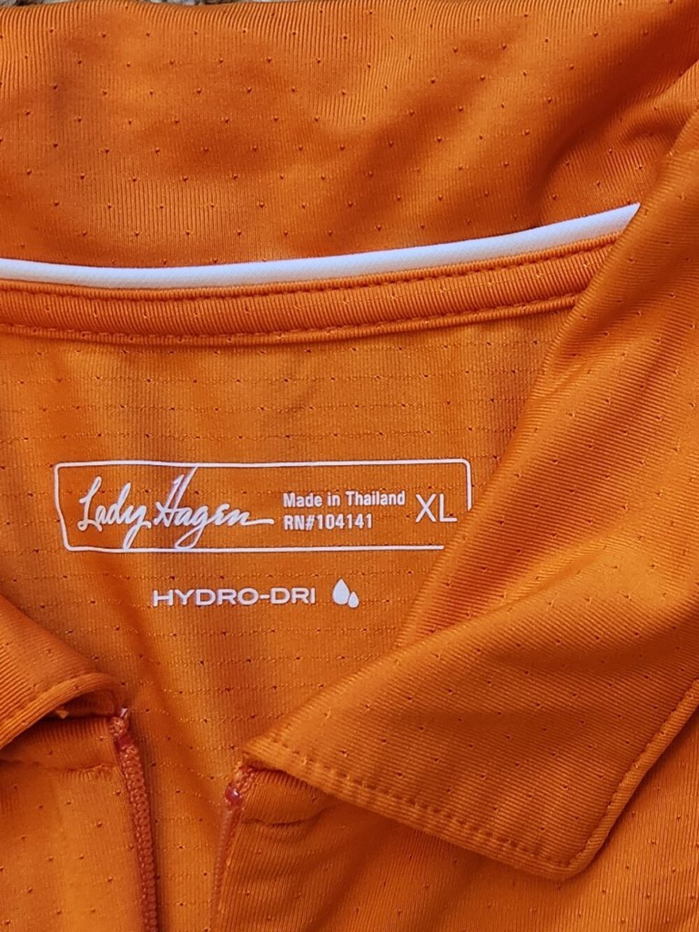Lady Hagan Orange Golf Shirt - Picture 3 of 3